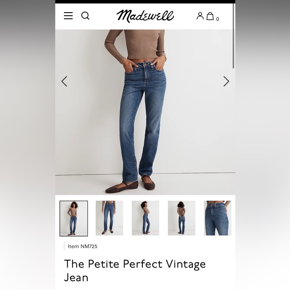 NWT The Petite Perfect Vintage Jean